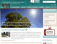 Tablet Screenshot of camphillchurch.org